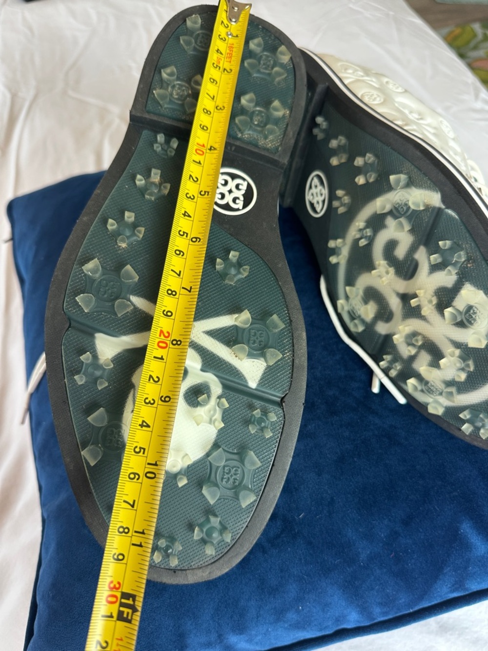 G/FORE White Embossed Skull Athletic Dress Shoes !!!read remarks!!! - Picture 6 of 8